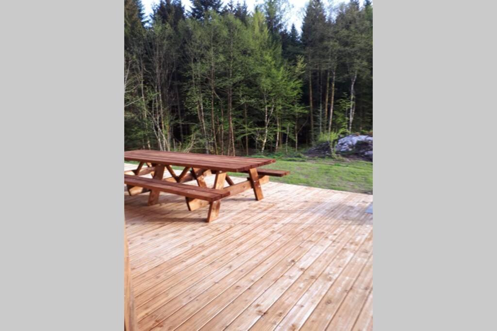 Chalet Des Charbonniers Avec Etang Сен-Морис-Сюр-Мозель Экстерьер фото